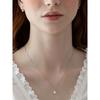 (925 Silver) One-Point Freshwater Pearl Pendant Necklace Nz2494