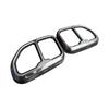 BMW X3 (18-21) Black Stainless Steel Quad Exhaust Tailpipe Frame Accessories