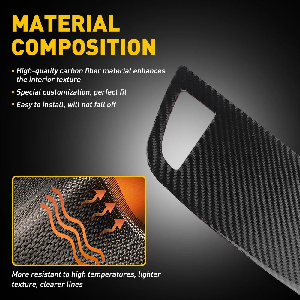 1Pcs Carbon Fiber Dashboard Air Vent Outlet Cover Trim For BMW 3 Series E90 2005 2006 2007 2008 2009 2010 2011 2012