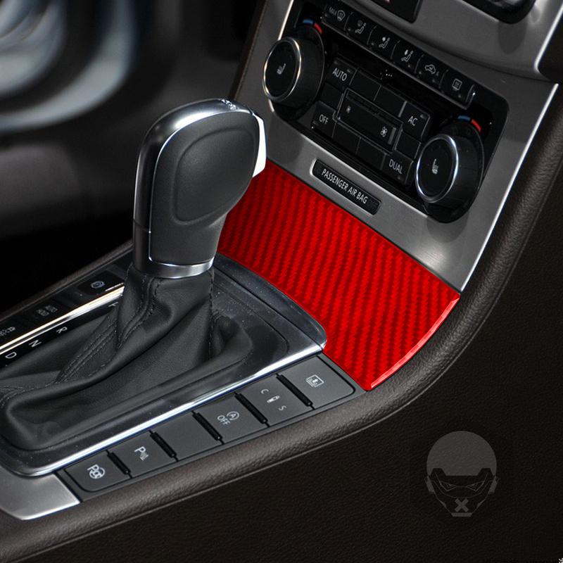 For VW Volkswagen Passat B6 2006-2011 Dashbaord Power Outlet Panel Cover Real Carbon Fiber Sticker Car Interior Accessories
