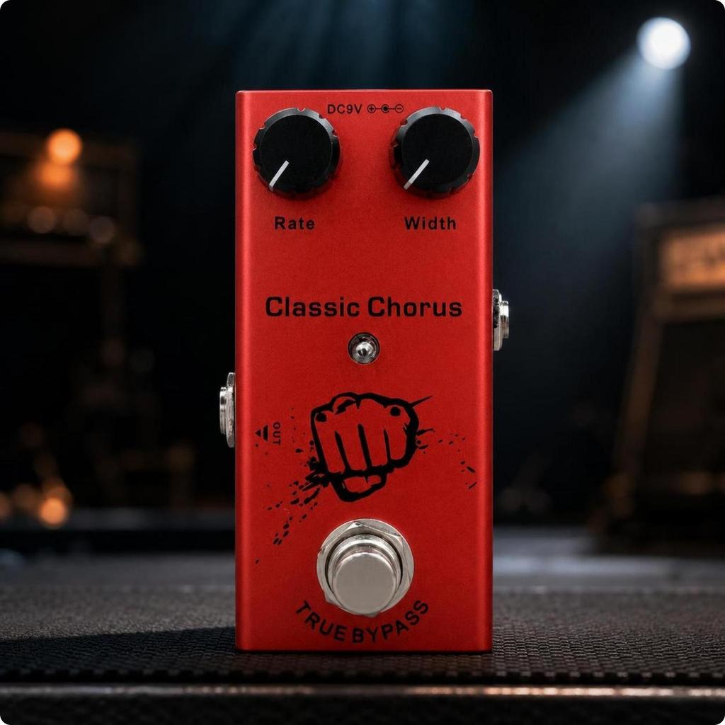 Compact Guitar Effects Pedal Metal Instrument Sturdy Accessory