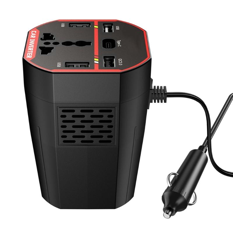 

200W Car Inverter 12V 24V To 220V Efficient Vehicle Electricity Changer Adapter With Overload Protection 1