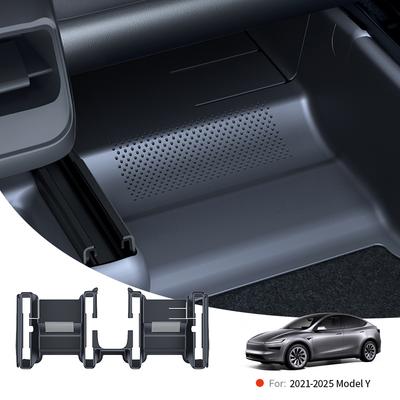 YZ For Tesla Model Y/YL2026 TPE Under Seat Corner Guard Seat Slide Rails Protector Cover Anti-Kick Decor Flocking Accessories