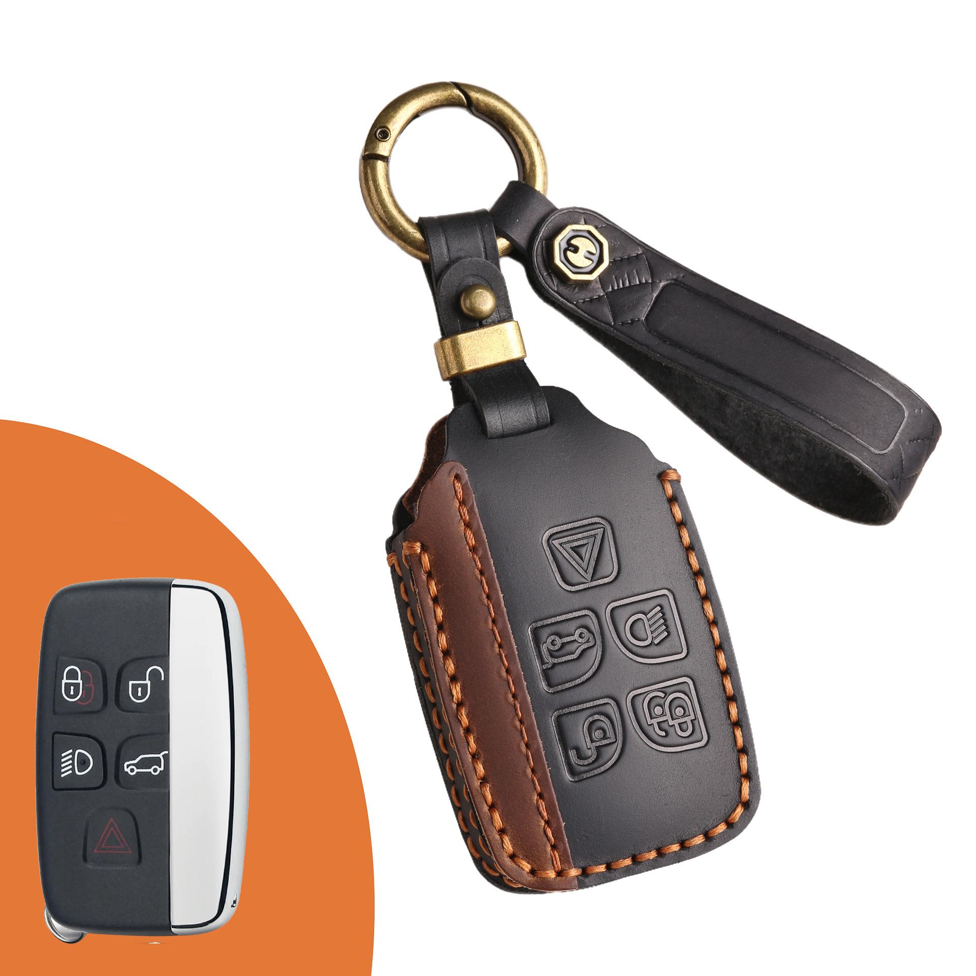 

Подходит для старого чехла для ключа Land Rover Discover Freelander 2 Discover 43 Range Rover Jaguar XF чехол для ключа автомобиля чёрный