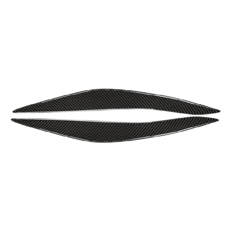 

2pcs Car Enthusiasts Carbon Fiber Front Headlight Garnish Eyebrows Lids Spoiler Bodykit Trim for F10 Vehicle Enhancement