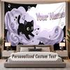 Pisică (112) Tapiserie Personalizată cu Temă Nume Personalizat Text Tapiserie de Agățat pe Perete Decor Acasă Pânză de Fundal