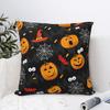Halloween Kids Orange Cute Ghost Pillow Case Vintage Pillow Cover Soft Printed Cushion Cover Pillowcases For Living Room Chair