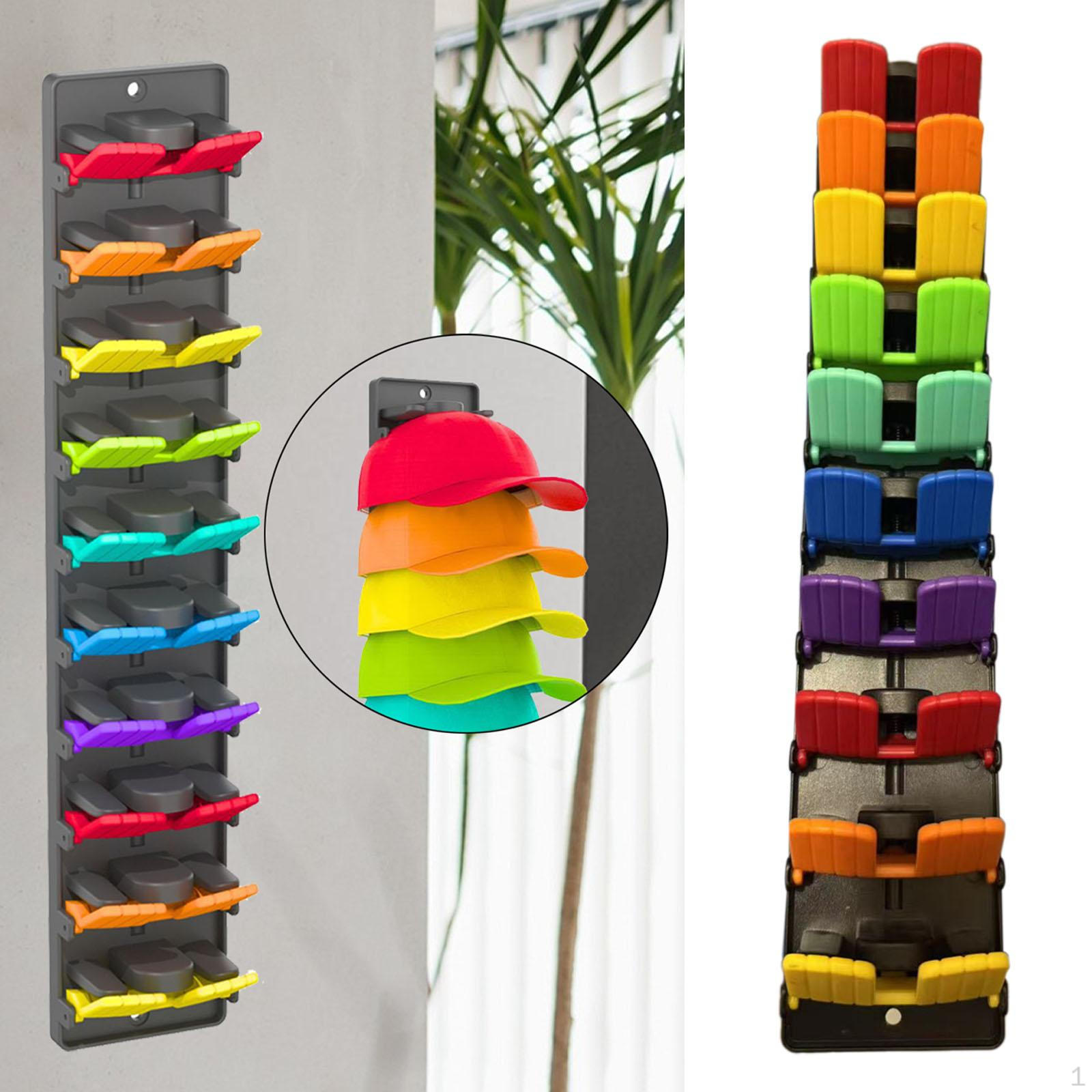 

Настенная вертикальная современная прочная подставка для бейсболок, экономящая место, для прачечной, магазина