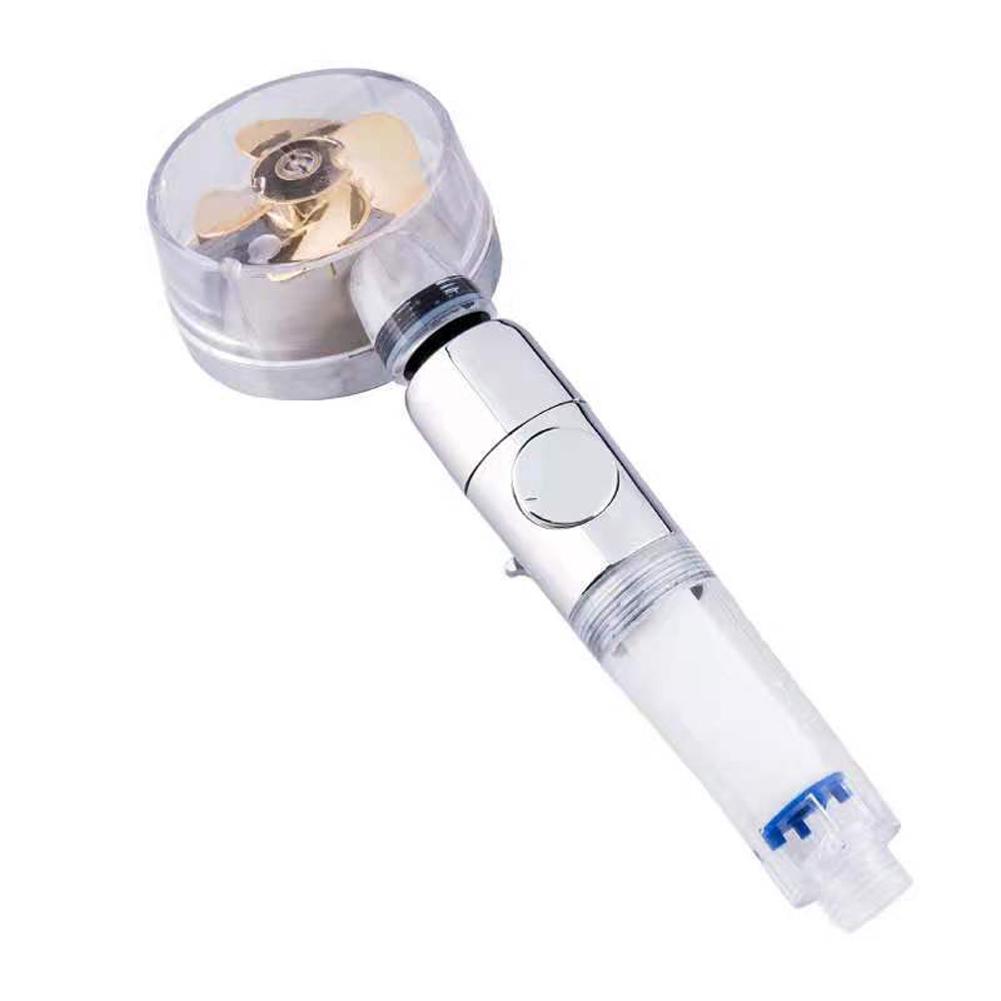 Pressurized Shower Heads Water Saving ABS High Pressure Shower Sprayer Heads Propeller Shower Heads