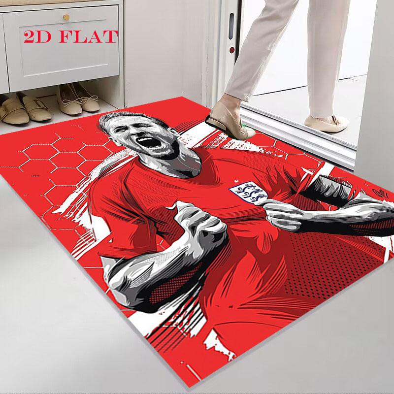 Harry Kane Vibes Poster Carpet Rug for Living Room Bedroom Home Sofa Decoration,Kids Play Nonslip Floor Mat