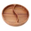 Nuts Storage Platter Tray Wooden Serving Tray Dessert Fruit Veggie Food Serve Plate for Party Family Dinner Holiday Home Warming
