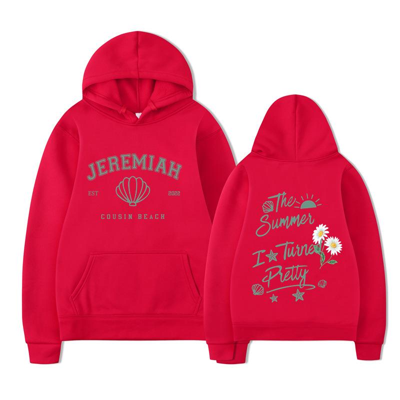 Cousins Beach The Summer I Turned Pretty Beach Print Unisex Streetwear Hip Hop Style Autumn Winter Fashion Tops Clothes