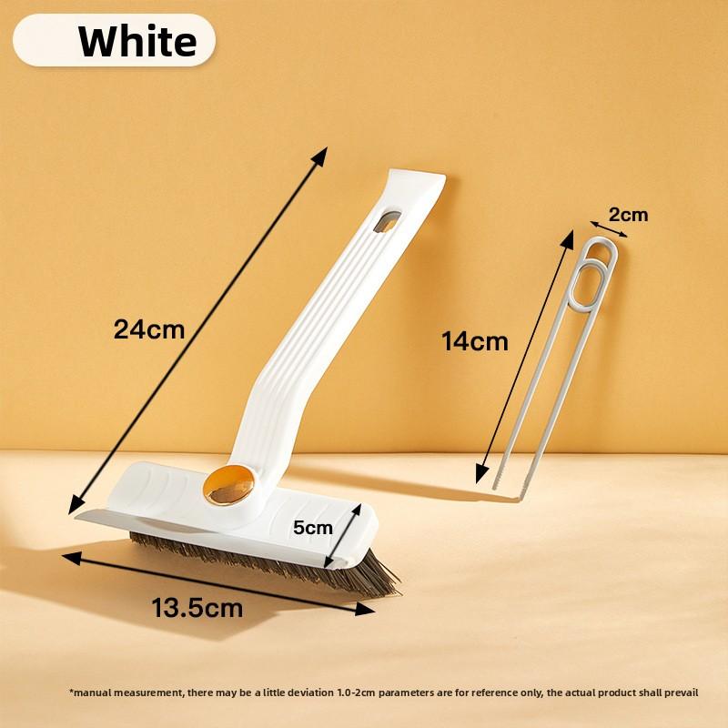 Multi-Functional Four-in-One Rotating Gap Brush for Bathroom Tile Cleaning NoGrout Cleaning Squeegee