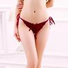 Sexy G-string T Panties Female Underwear Lace Thongs Women's Pants Sexy Pearl panties Erotic Women Crotchless panties plus size