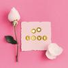 Gold Stamping Alphanumeric Sticker 0.5 Inch Dot Logo Personalized DIY Decorative Handbook Gift Wrapping Sticker