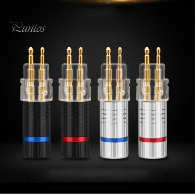 2 pezzi connettore spina pin cavo auricolare per Sennheiser HD650 HD600 HD580 HD25