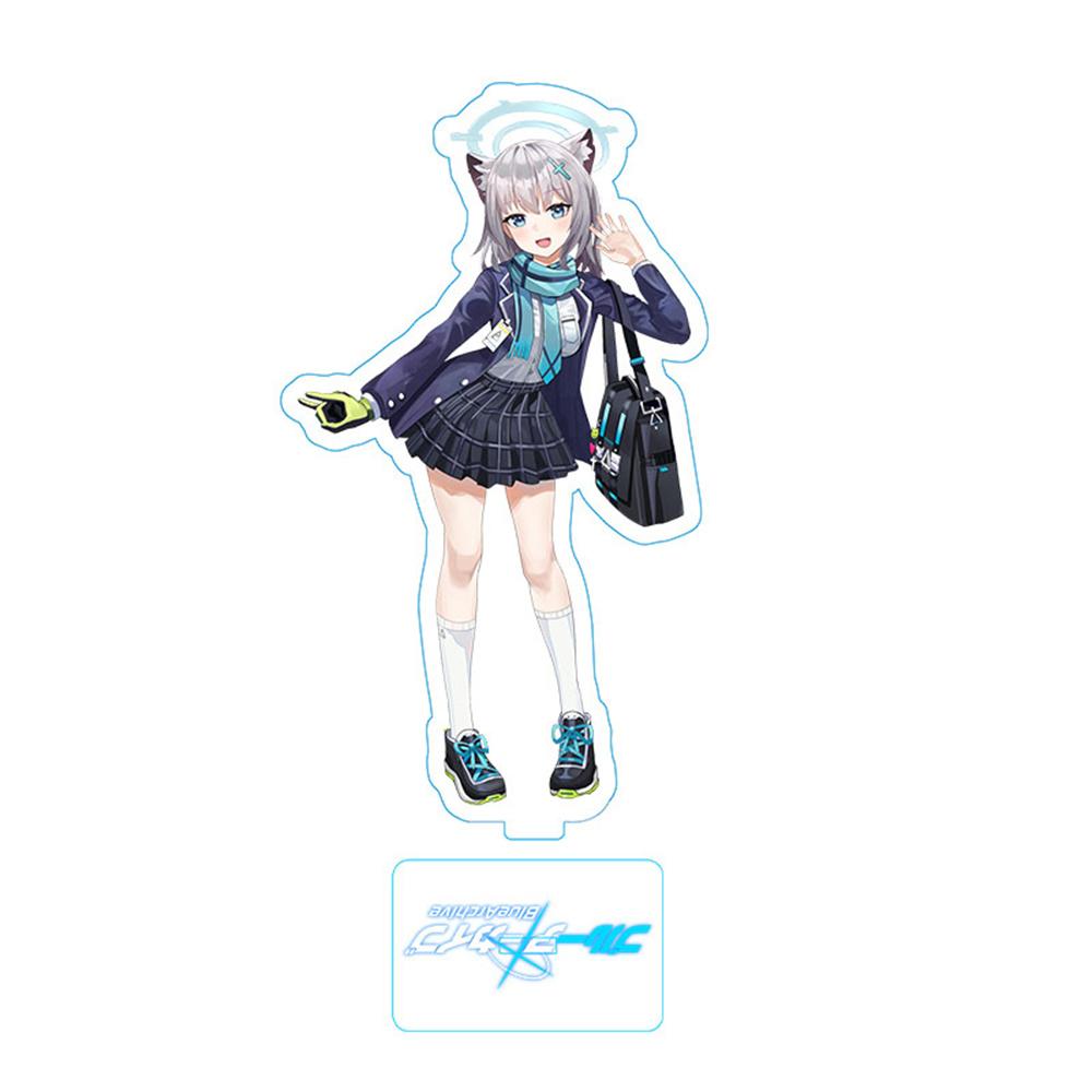 Hot Anime Blue Archive Takanashi Hoshino Cosplay Game Acrylic Action Figure Stand Model Toy Decor Prop Fans Collection Gift