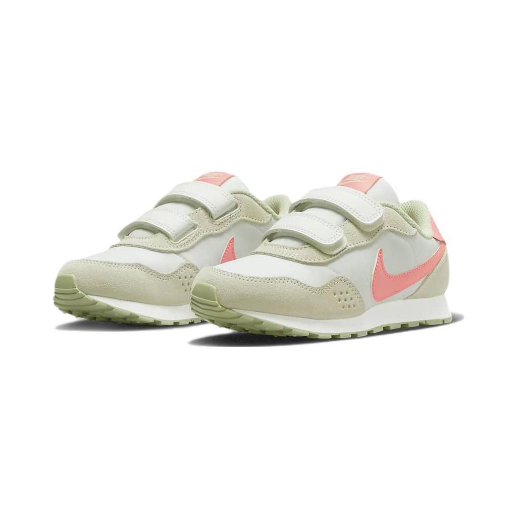 Nike MD Valiant Slip Resistant Abrasion Resistant Low Top Running Shoes Green Orange Kids' CN8559-107