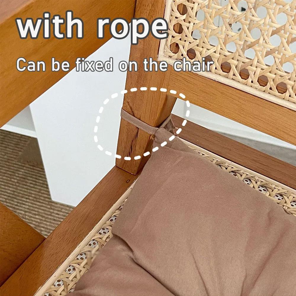 Thick and Soft Pearl Cotton Square Stool Backrest Pillow Home Office Computer Chair Protective Pad Seat Cushion Backrest Cushion