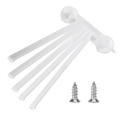 5 Arm Handtuchhalter Drehbarer Ständer Wandmontierter Handtuchhalter für Zuhause Badezimmer Küche