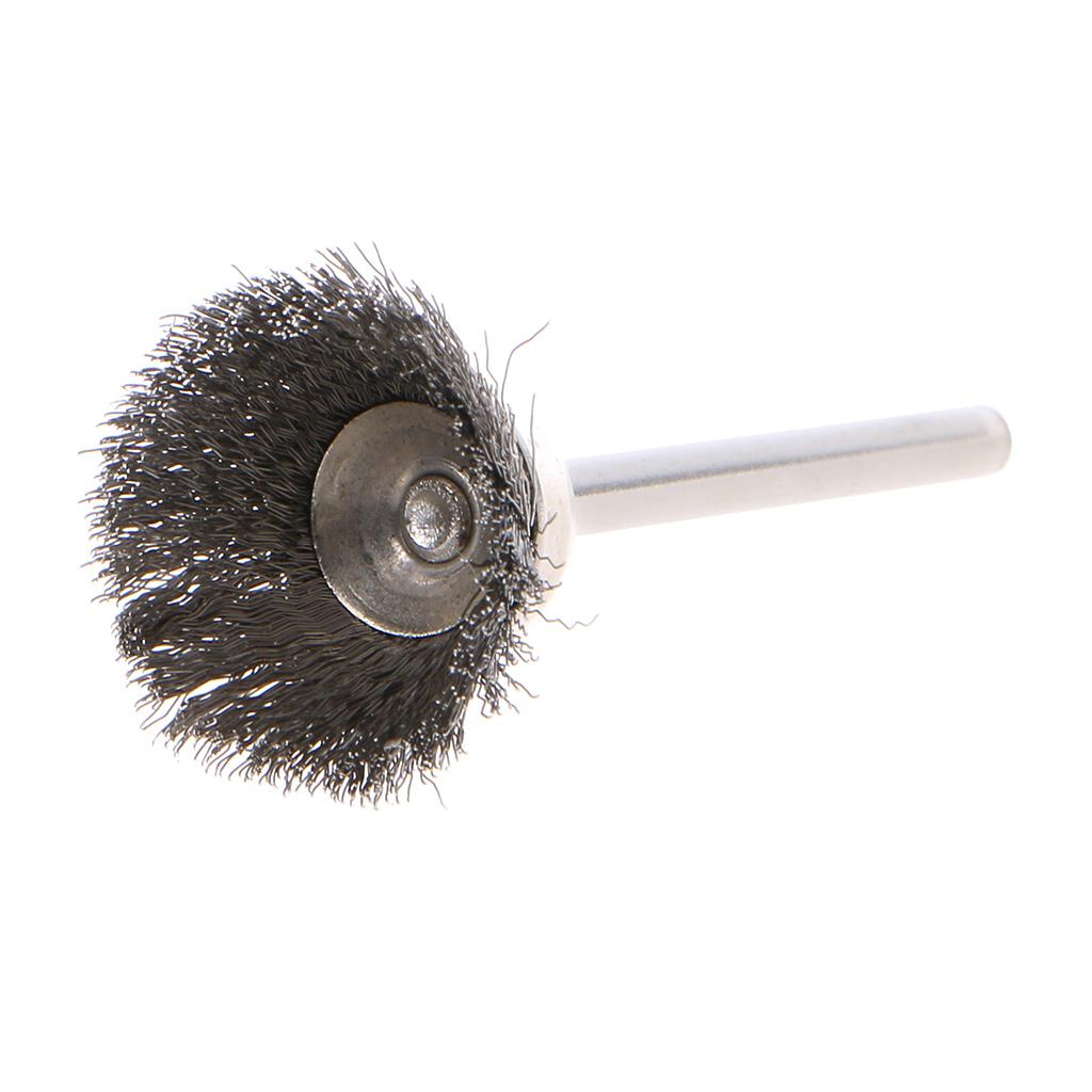 Wire Wheel Cup Brush Set Round Shank Wire Brush for Cleaning Rust Stripping & Abrasive 10 Pieces Stainless Steel