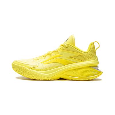 Li Ning Air Strike 11 Cushioning Slip Resistant Lightweight Low Top Performance Basketball Shoes Men's Yellow ABAU055-8