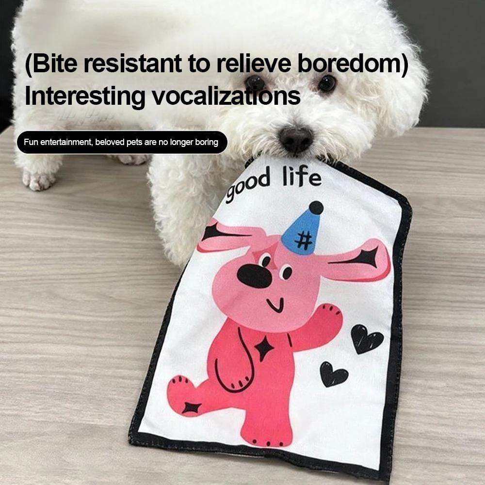 Pet Dog Chew Toys Crinkle Paper Squeaky Boredom Buster for Small Medium Breeds Like Teddy Corgi Fun Voice Toys Dog Entertainment