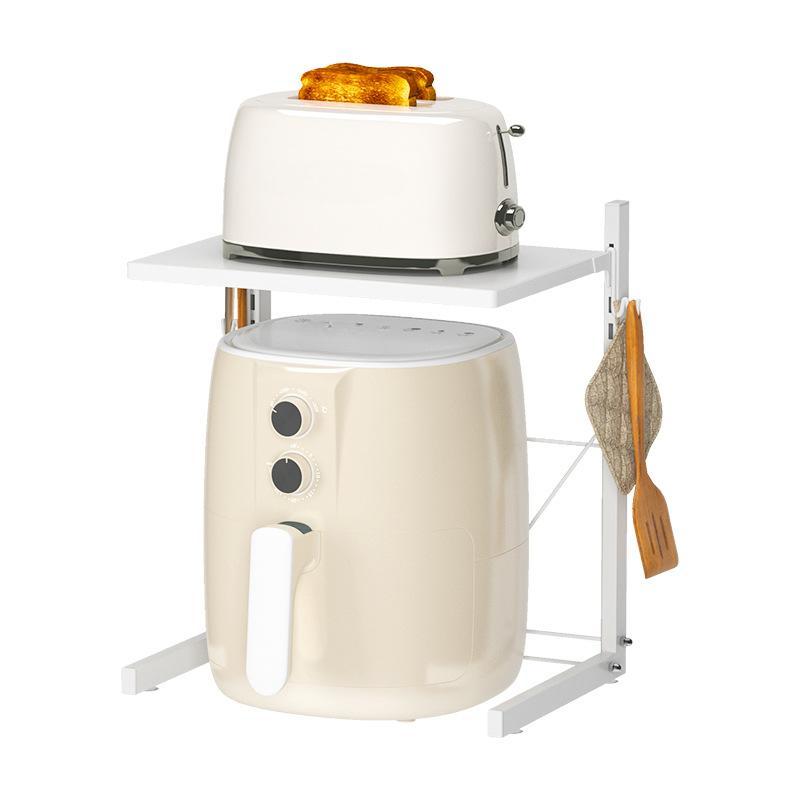 Air Fryer Storage Rack for Household Double Rice Cooker Rice Cooker Kitchen Layered Adjustable Shelf