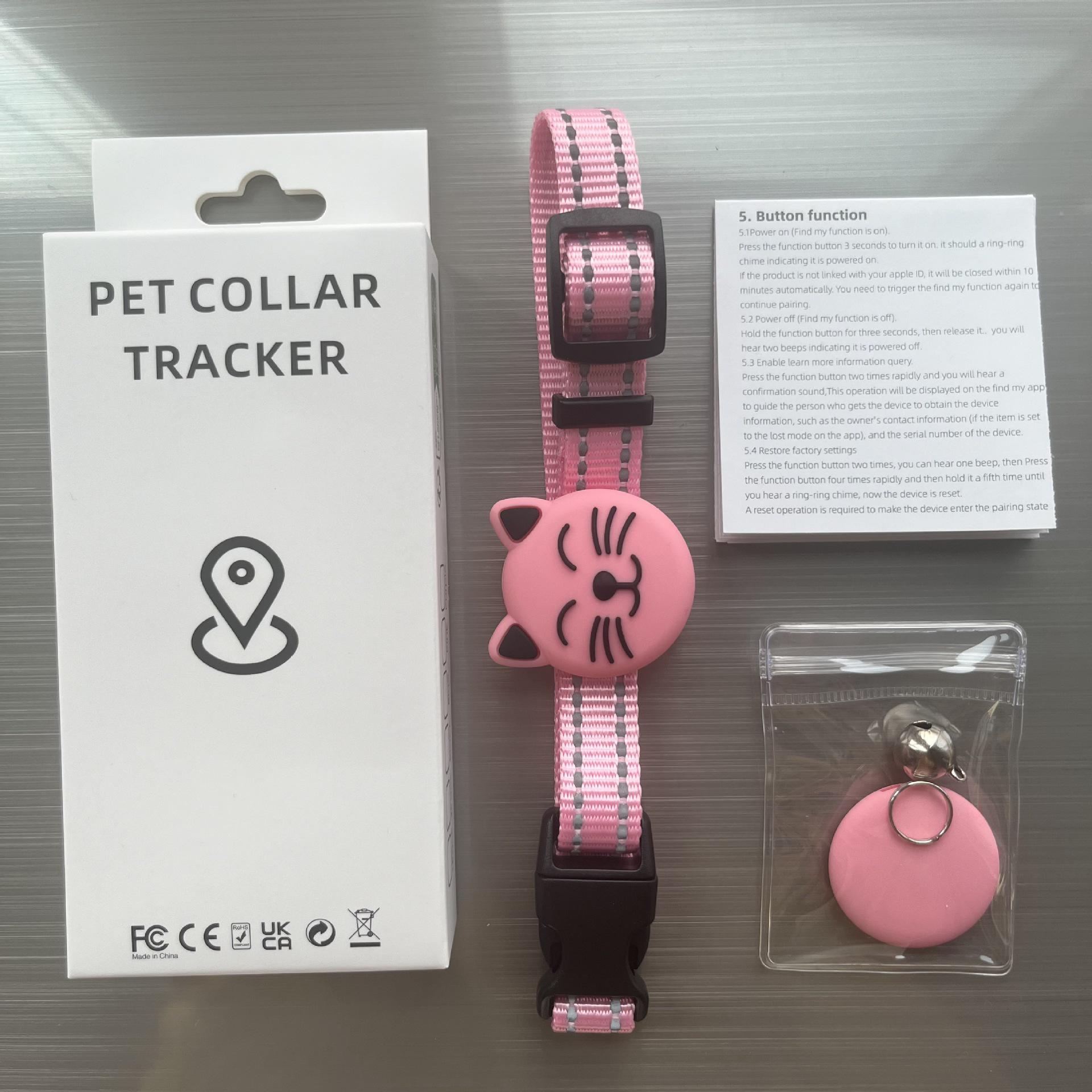 

Waterproof AirTag Pet Collar GPS Tracker for Cats & Dogs