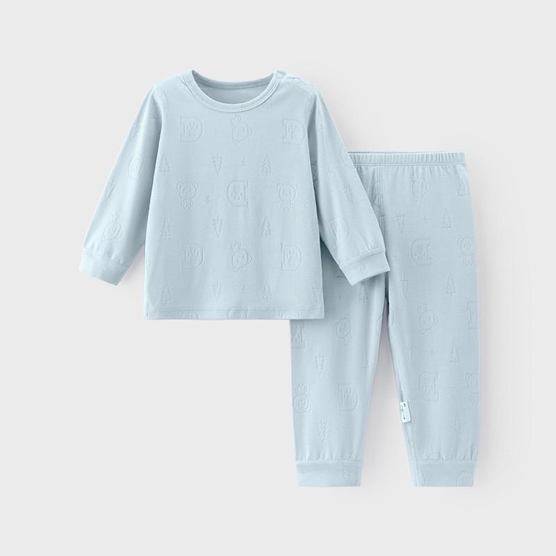 Baby Long Sleeve Pajama Set Toddler Kids Cotton Blend Underwear Neutral Boys Girls Winter Home Wear