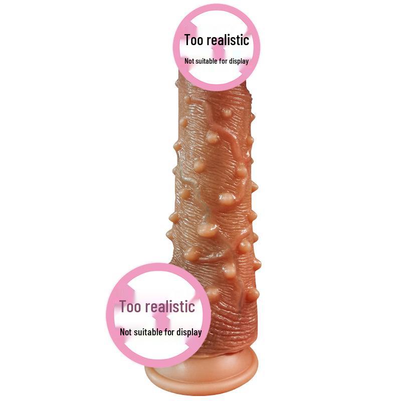 Silicone Barbed Soft Flesh Male Simulator for Female Pleasure
