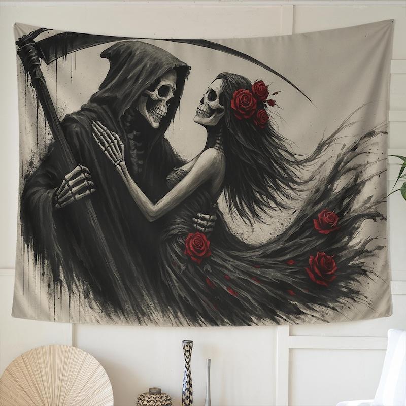 Tapestry Gothic Dance of Death 75x100 чёрный