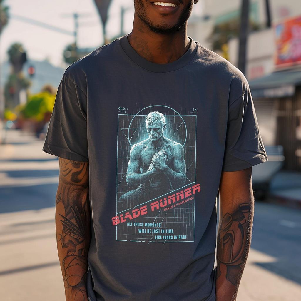Blade Runner Tshirt Roy Batty Quote cotton Tee, Ridley Scott Fan Gift