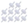 10PCS Barb Check Valve PP Plastic Ozone Resistant Diaphragm Single Way Water Stop Valve 3mm Translucent