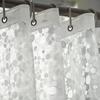 3D Translucent Shower Curtain Waterproof Mildew EVA Bath Curtains Bathroom Curtain with Hooks