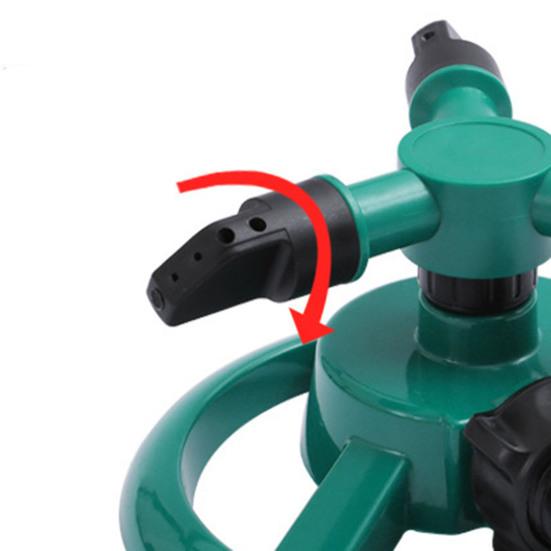 3-Arm Lawn Sprinkler Adjustable 360-Degree Rotating Garden Sprinkler Large Area Coverage Sprinkler for Yard Watering Kids Pets Playing