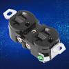 Double Industrial Plug Socket American Generator Plug for Electrical Applications 20A 125V