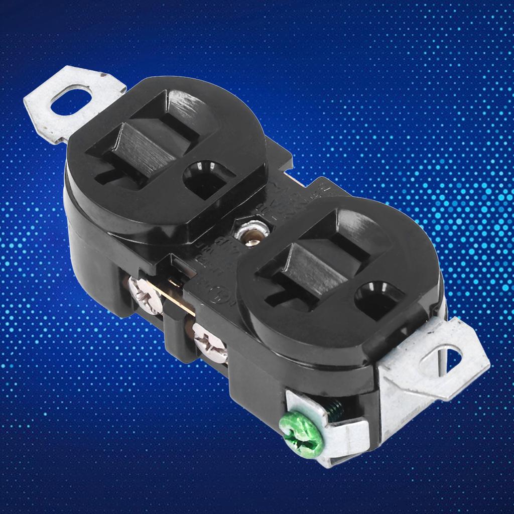 Double Industrial Plug Socket American Generator Plug for Electrical Applications 20A 125V
