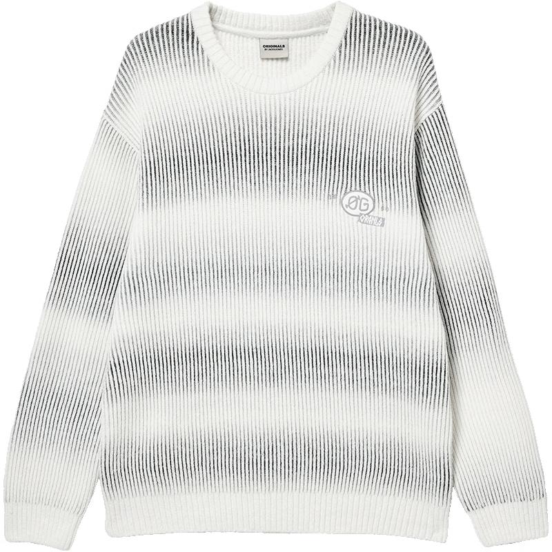 Мужской свитер Jack & Jones с градиентной вышивкой букв, свободный крой XL