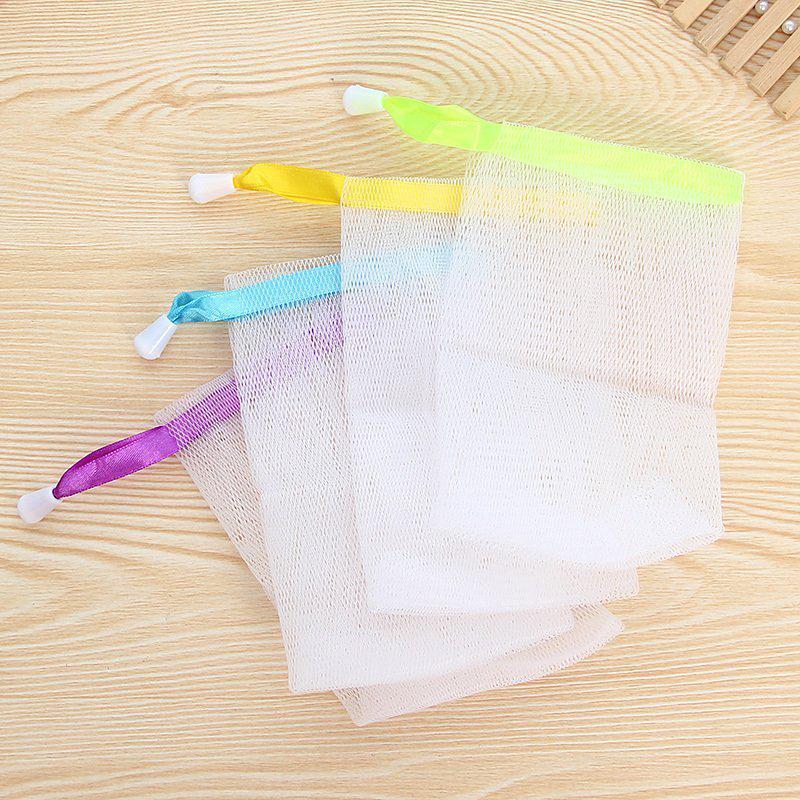Handmade Double Layer Facial Cleanser Foaming Net for Deep Cleansing - Picture Color