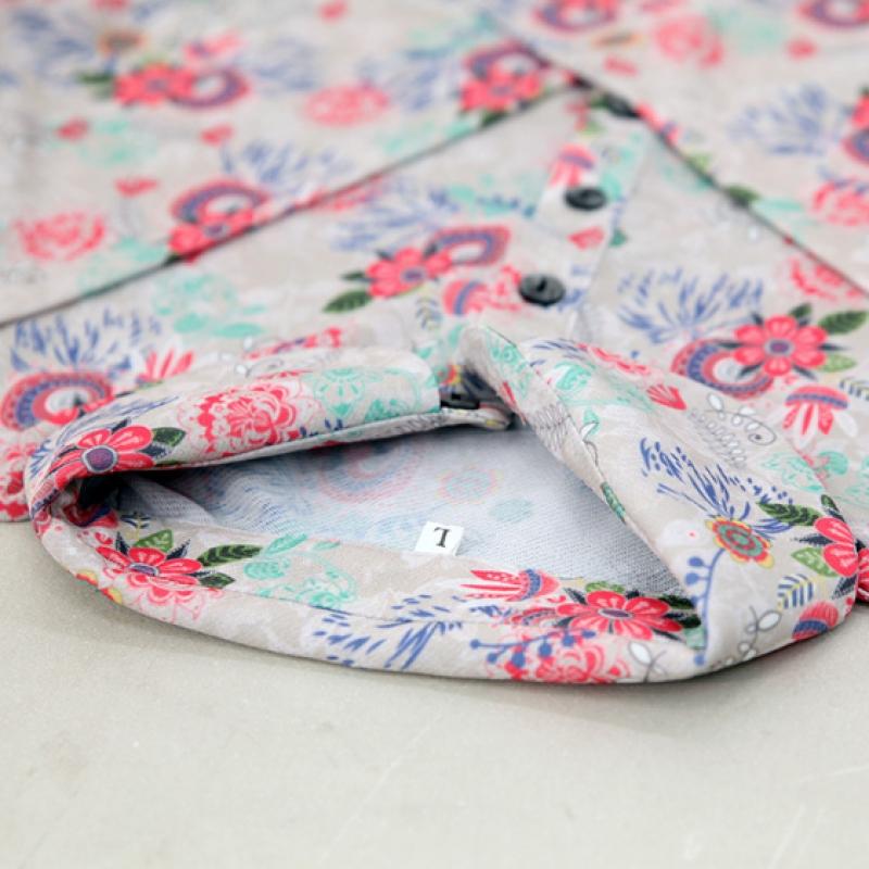 Shiz Madam Women Floral Garden CoTTon Collared T shirT T57490