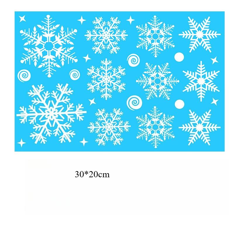 Christmas Window Stickers Xmas Tree House Snowflake Glass Decal Merry Christmas Decoration Home Navidad Gifts Noel
