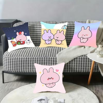 Cartoon A-Asamimichaans Cute Christmas Cushion Cover Pillow Cover Home Sofa Living Decoration Room Office Car Nordic Simplicity