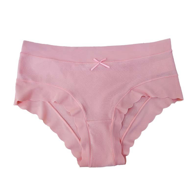 Large Size Women Underwear Cotton Briefs Women Solid Color Underwear Simple Women Mid-waist  Briefs Breathable Antibacterial Women Underwear