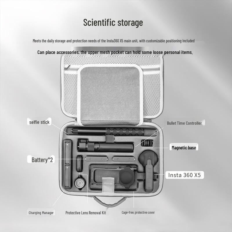Insta360 X5 Action Camera Storage Bag
