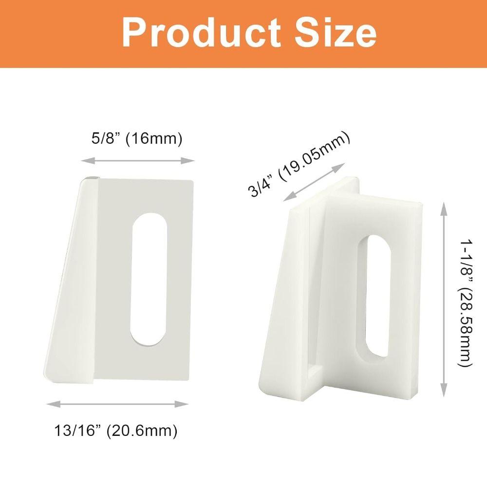 10er-Pack Universelle Taschenschiebetür-Bodenführungen Robuste Zargenmontageführung Schiebetüren