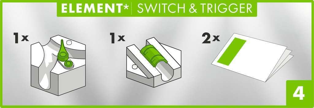 Ravensburger Marble Run GraviTrax POWER Additional Parts Switch Trigger 26214 4 (Slope Toy) & (GraviTrax Power)