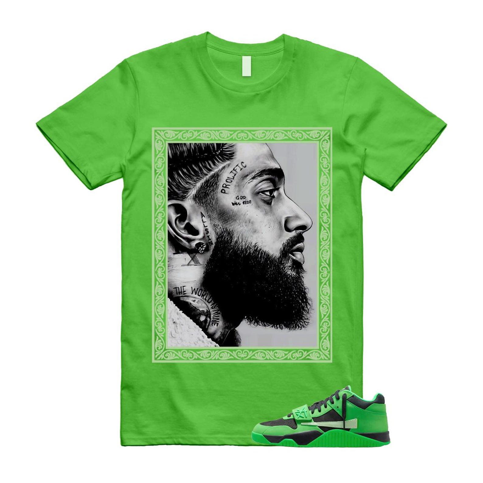 Green Spark CJ1 T-Rexx Black Vapor T Shirt Match NIP XL