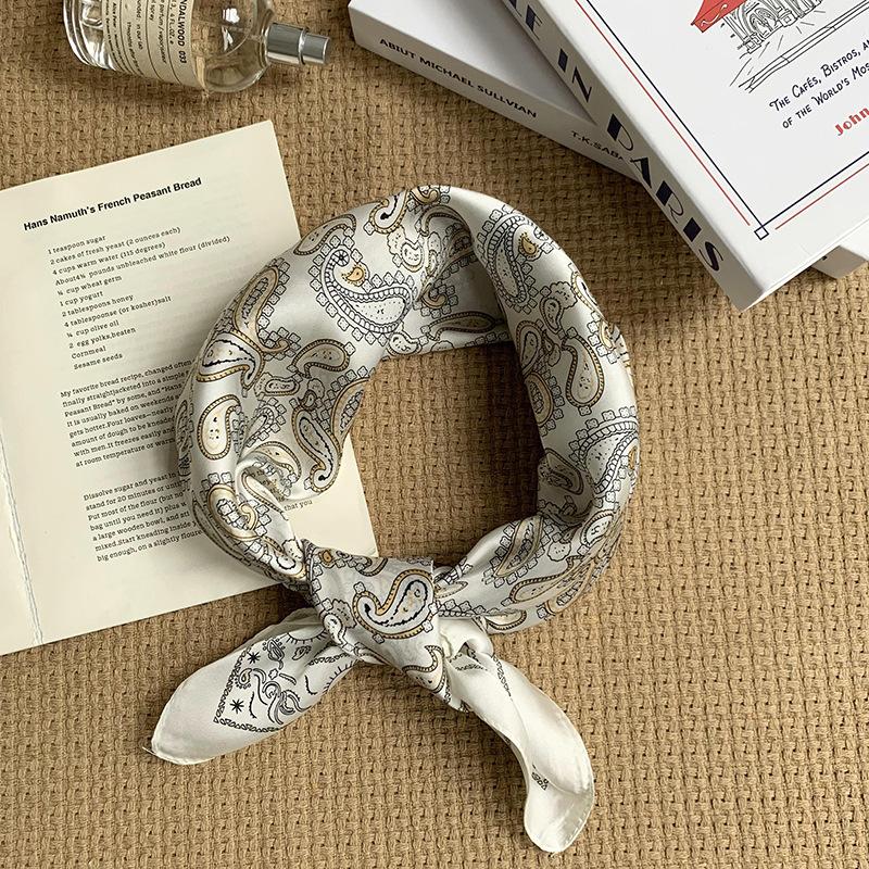 70 small square scarf silk scarf women cashew print silk scarf headscarf professional scarf satin scarf