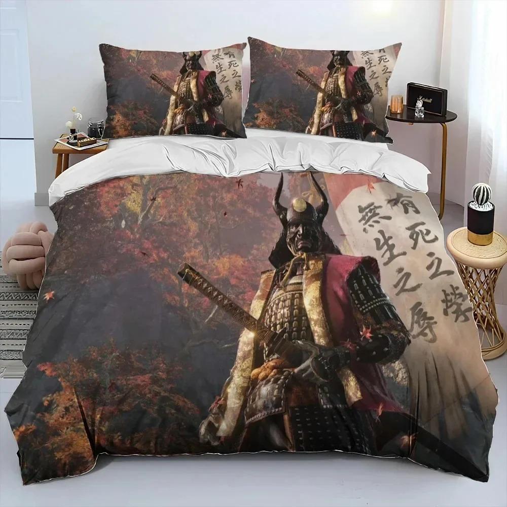 

3D-принт S-Sekiro Shadows Die Twice Game Постельный комплект Пододеяльник Постельный комплект Одеяло Наволочка Одеяло размера king-size EU Single 135x200cm